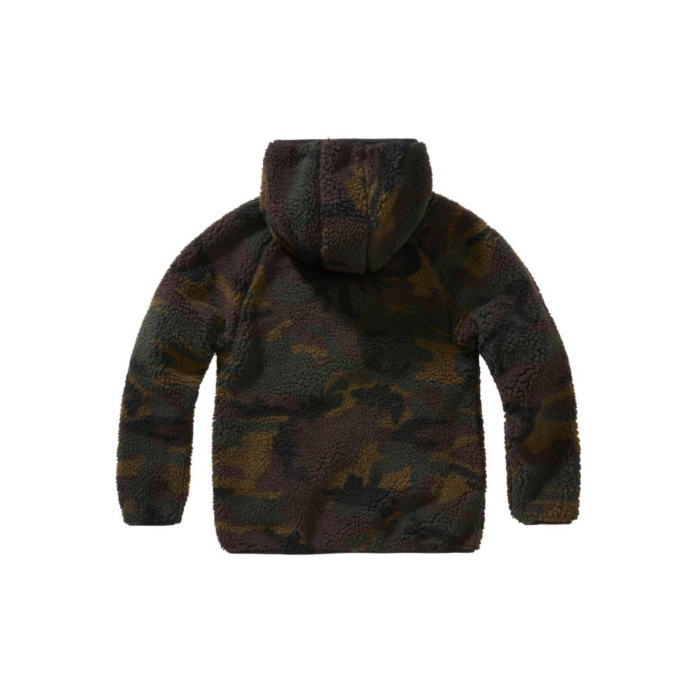 Brandit - Teddyfleece Hood Veste enfant - Vert